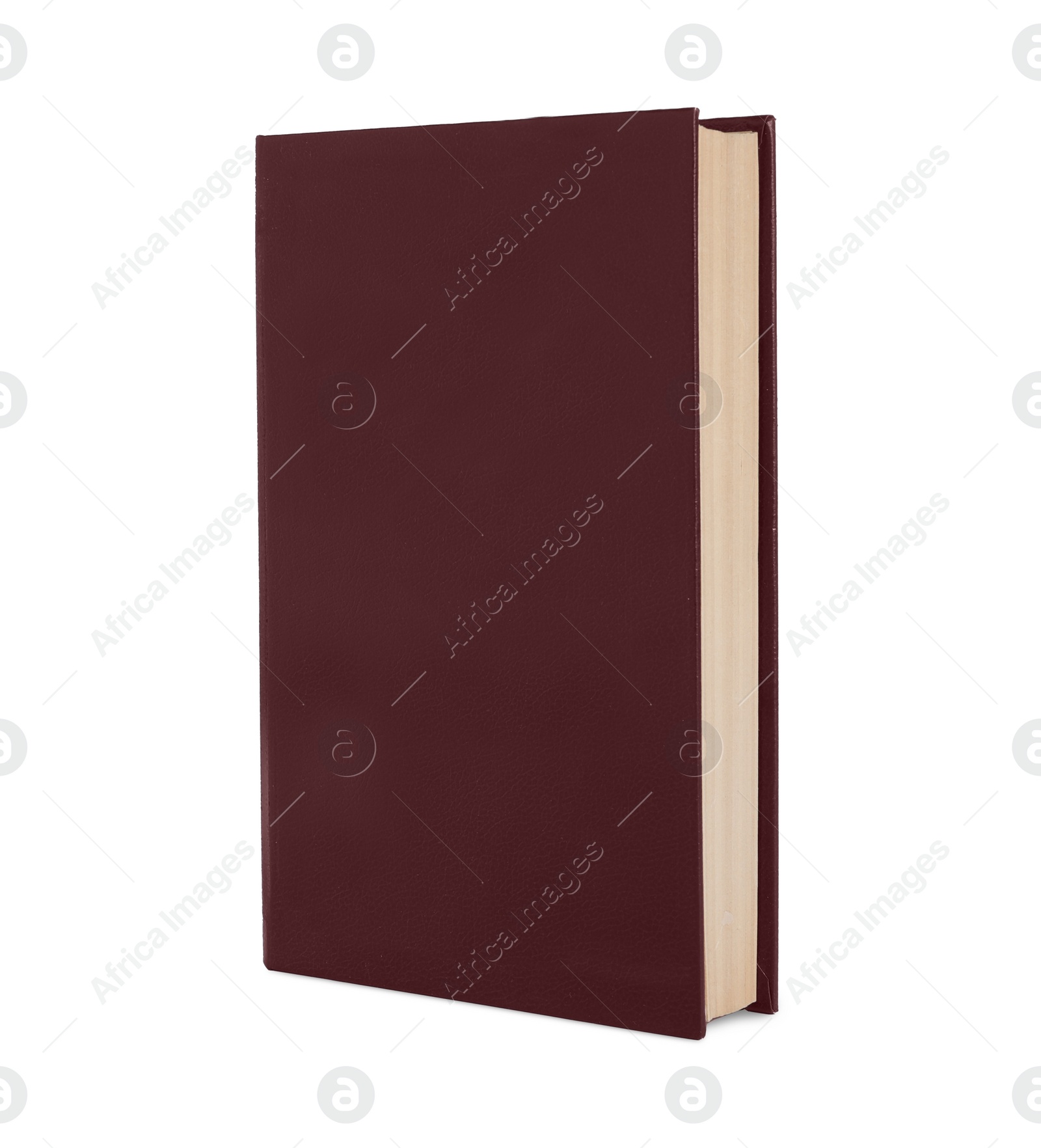 Photo of Closed old hardcover book isolated on white