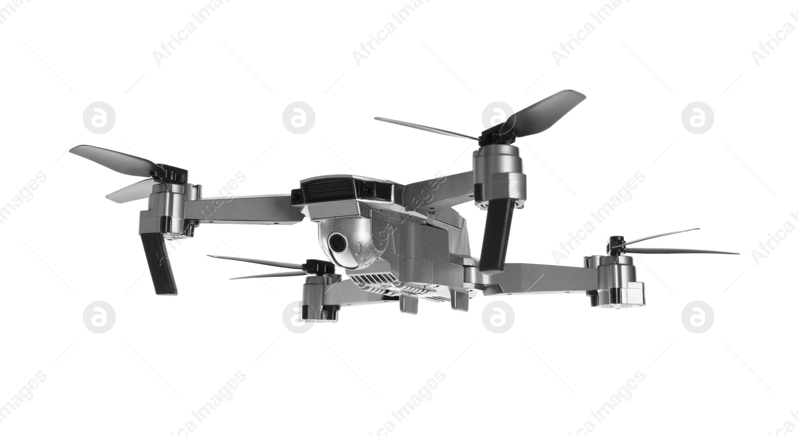 Photo of Modern drone with camera isolated on white