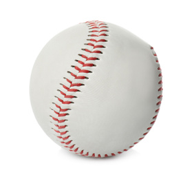 Photo of Traditional baseball ball isolated on white. Sportive equipment