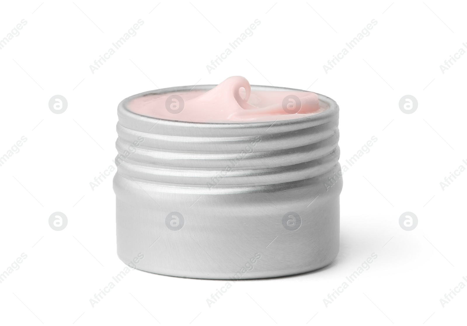 Photo of Jar of body cream on white background