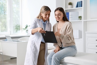 Professional doctor working with patient in hospital