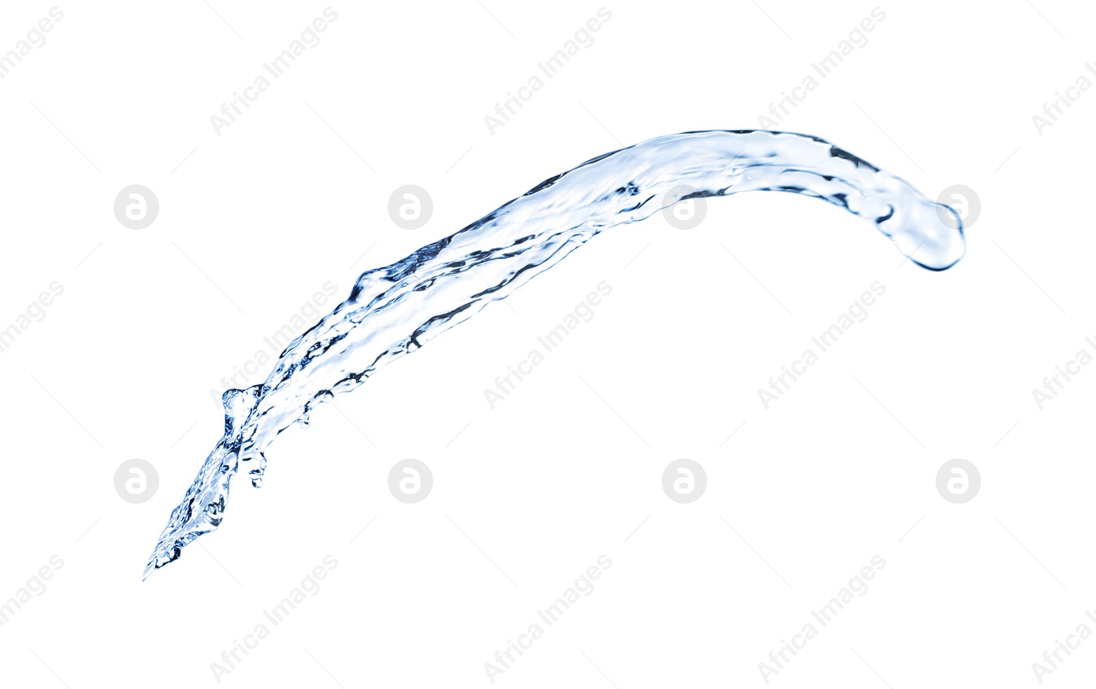 Photo of Beautiful clear water splash isolated on white