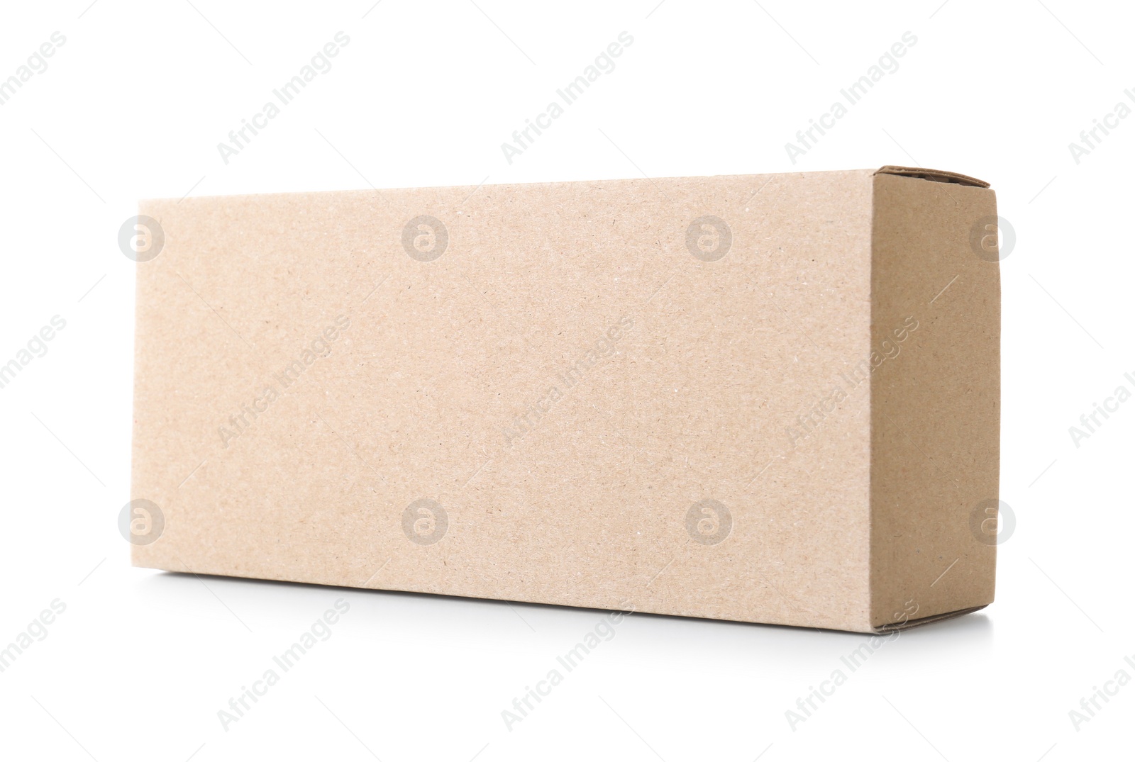 Photo of Cardboard box on white background