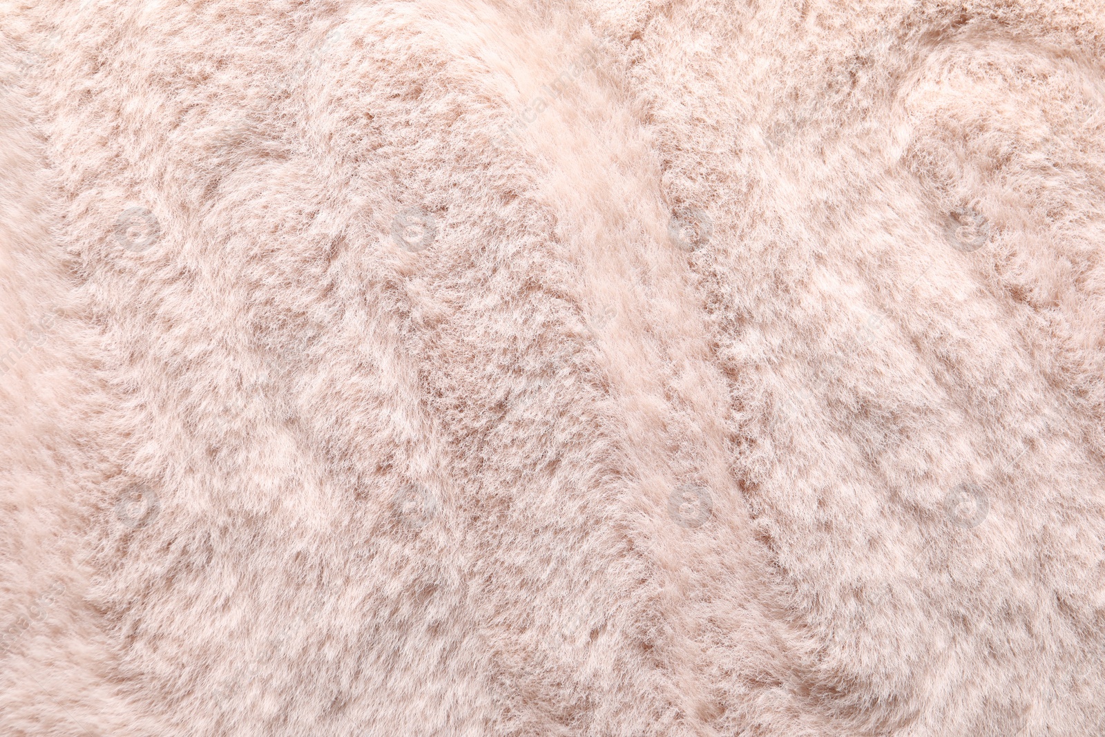 Photo of Texture of faux fur as background, closeup