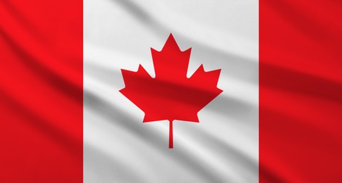 Image of One flag of Canada. National country symbol