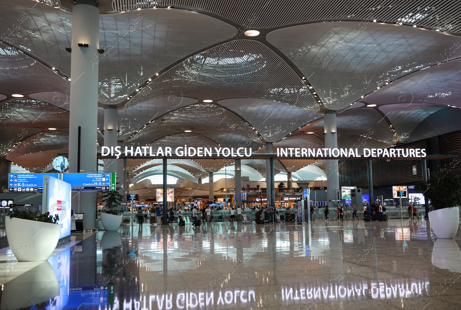 Photo of ISTANBUL, TURKEY - AUGUST 13, 2019: Interior of new airport terminal