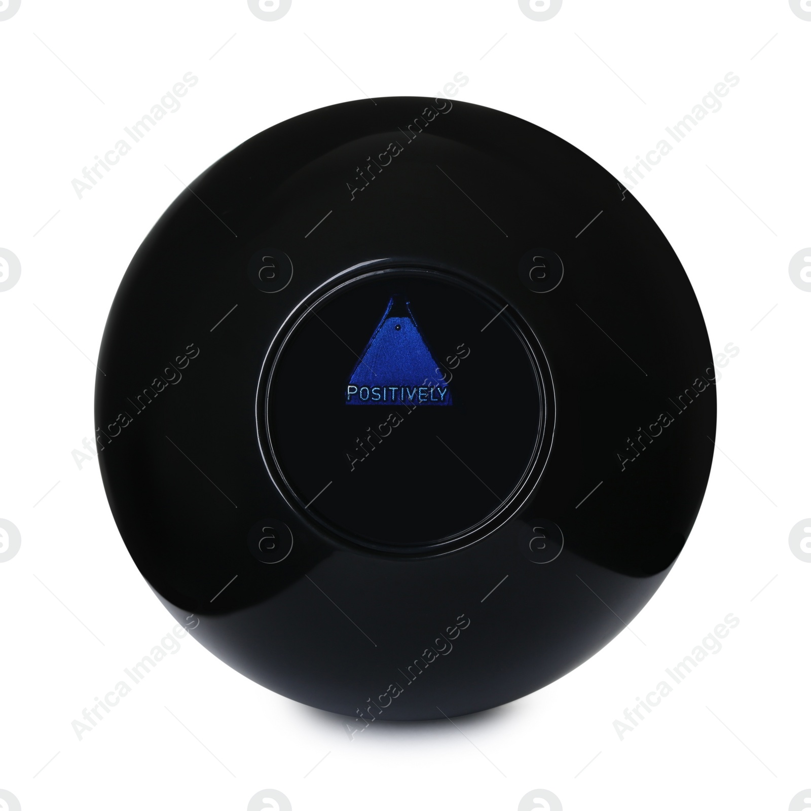Photo of Magic eight ball with prediction Positively isolated on white