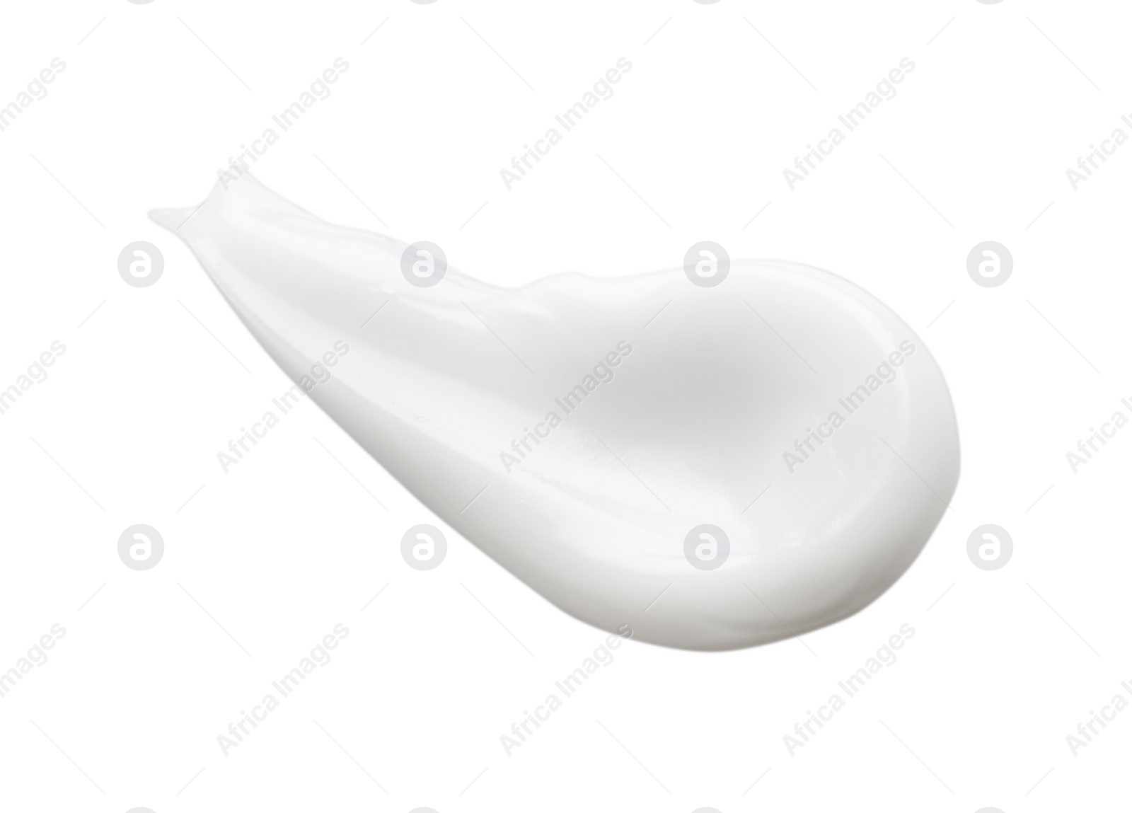 Photo of Sample of facial cream on white background