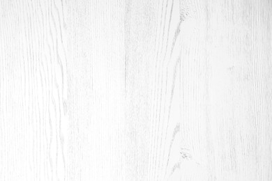 Texture of white wooden surface as background, closeup