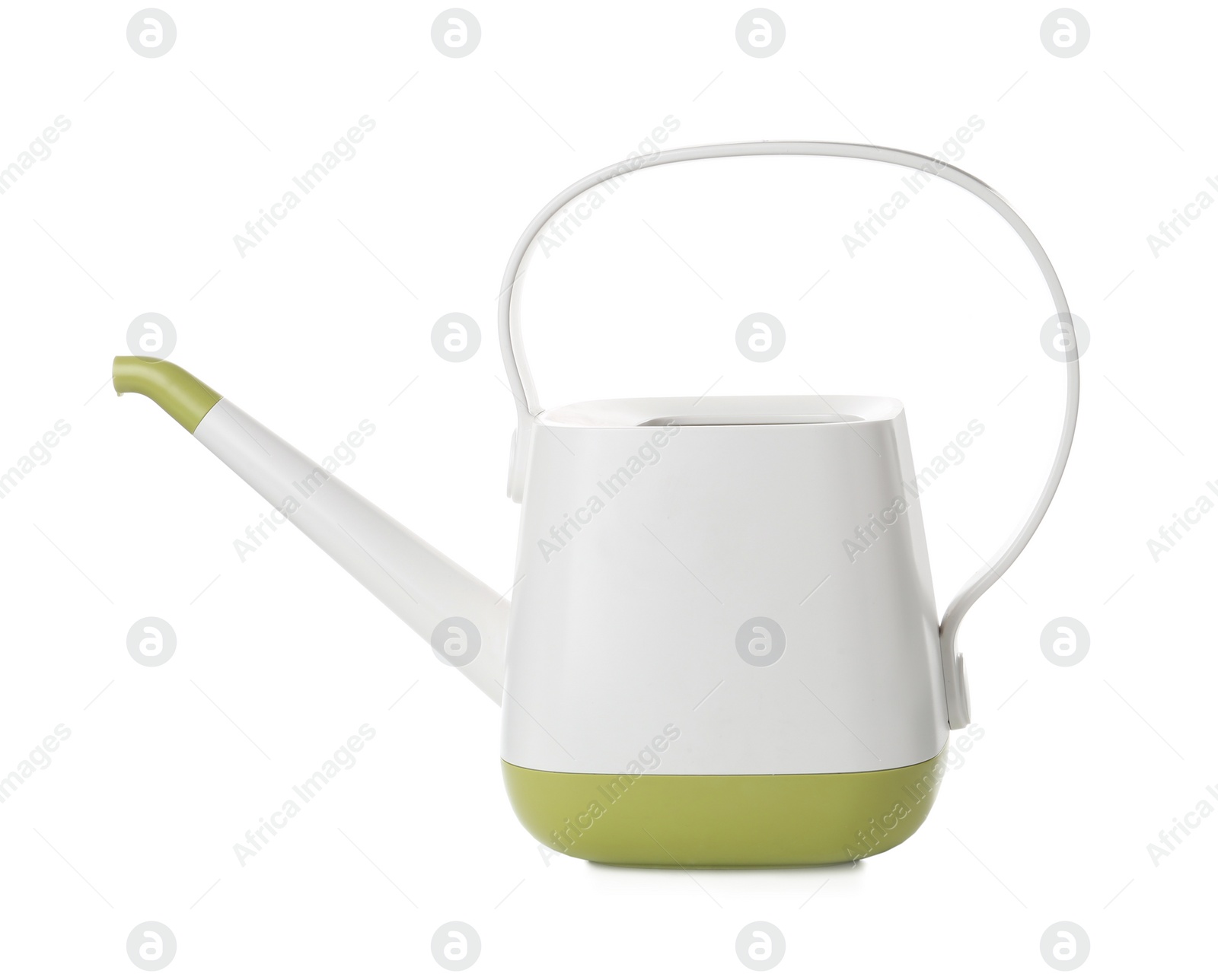 Photo of New modern watering can isolated on white