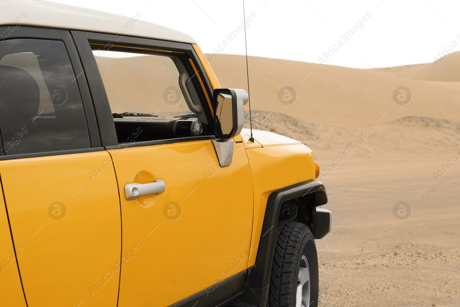 Photo of Modern car in desert ready for dune bashing