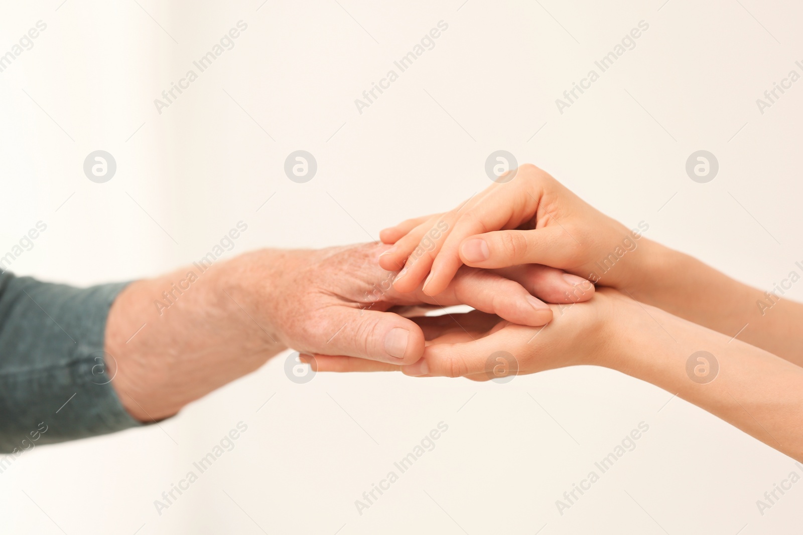 Photo of People, care and support. Giving helping hand concept