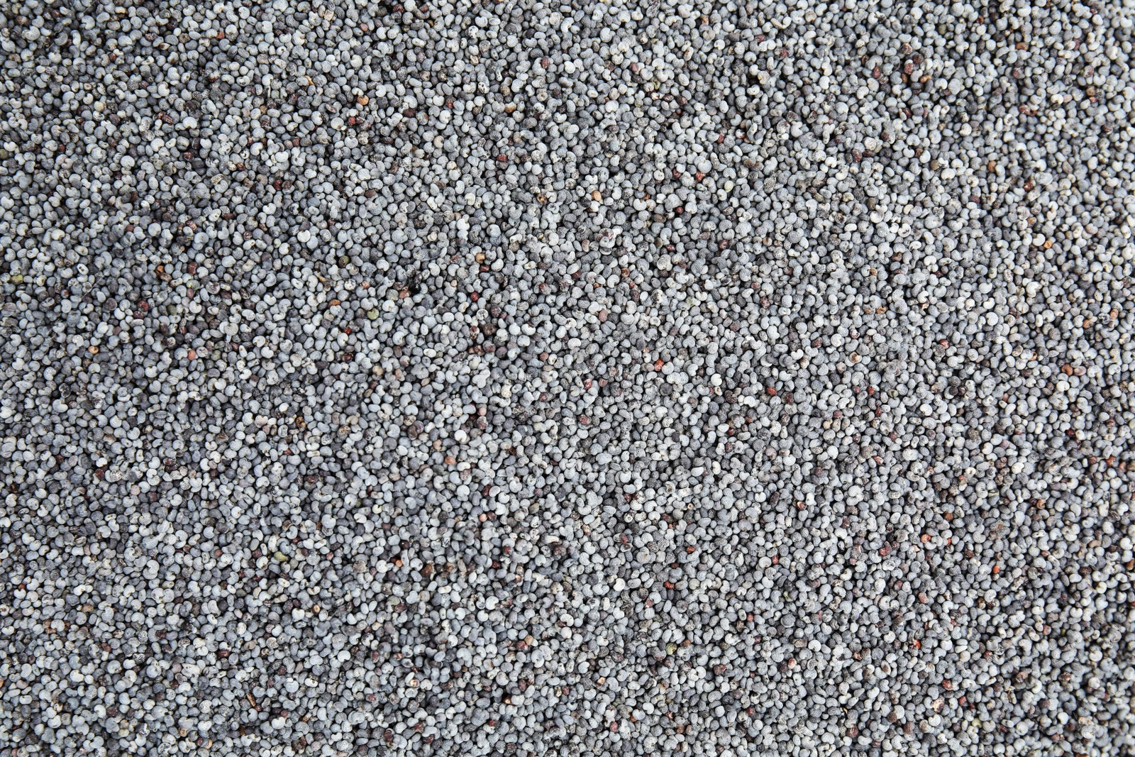 Photo of Heap of poppy seeds as background, top view. Veggie food