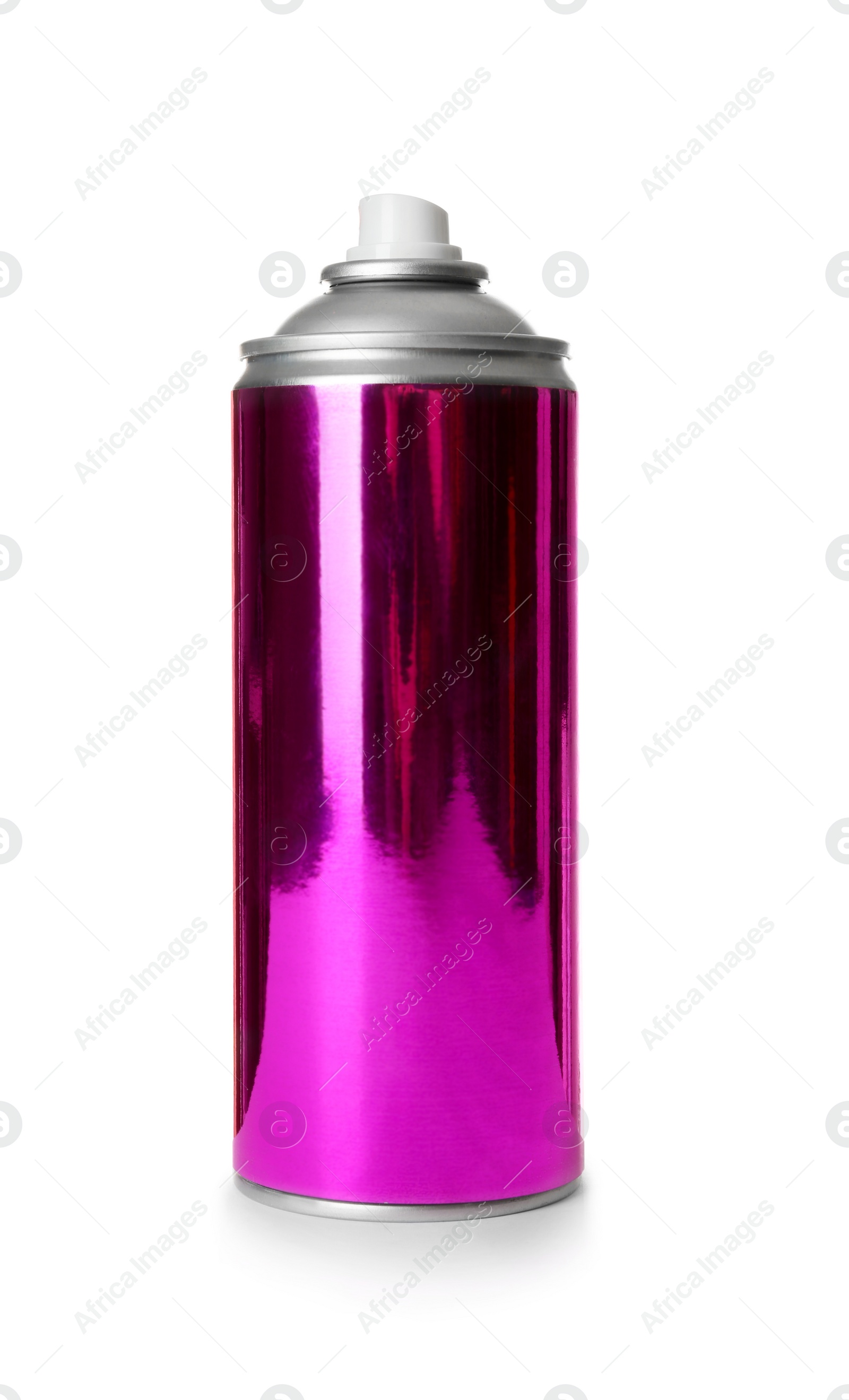 Photo of Can of spray paint on white background