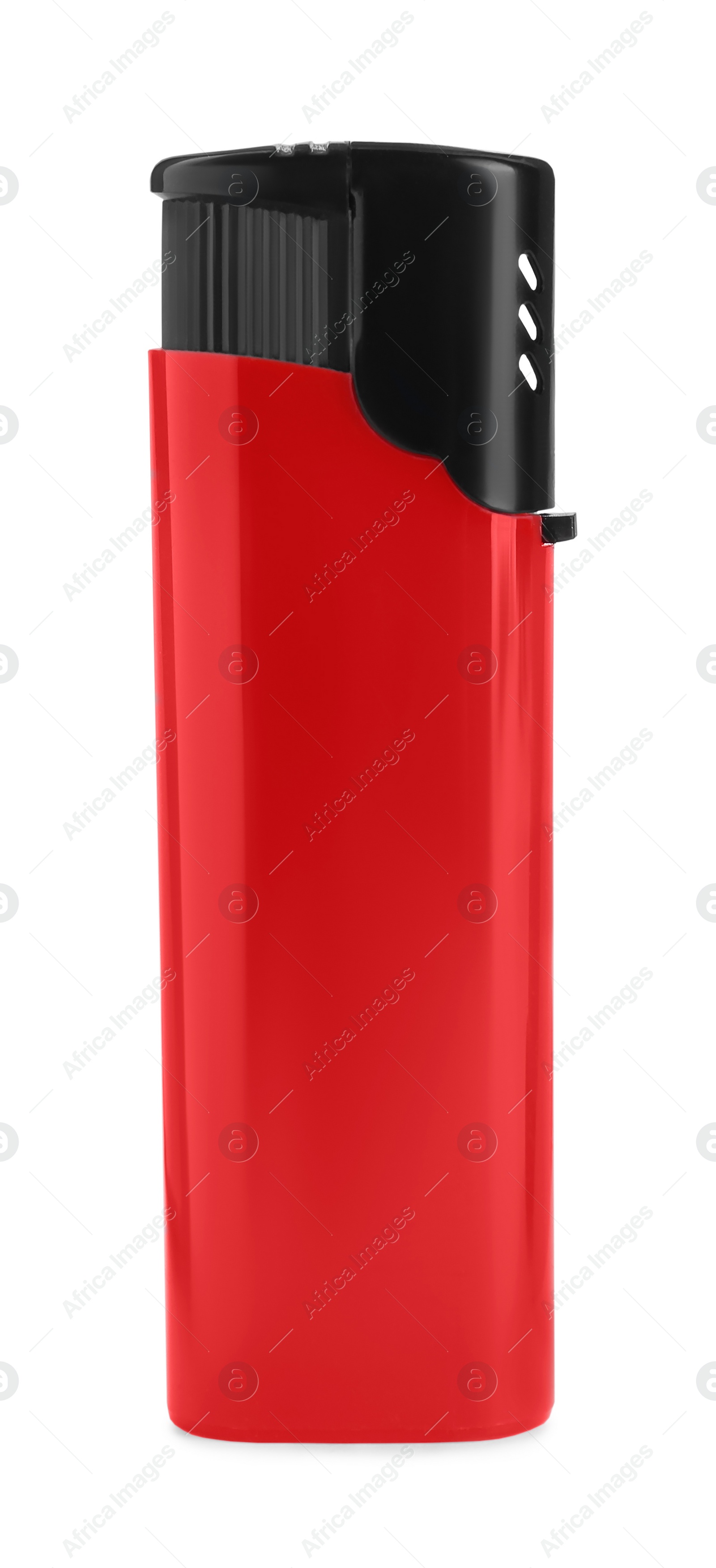 Photo of Stylish small pocket lighter isolated on white