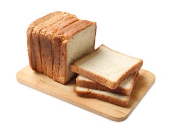 Photo of Pieces of fresh toast bread isolated on white