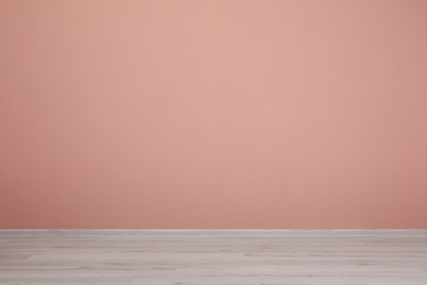 Empty room with pale pink wall. Interior design