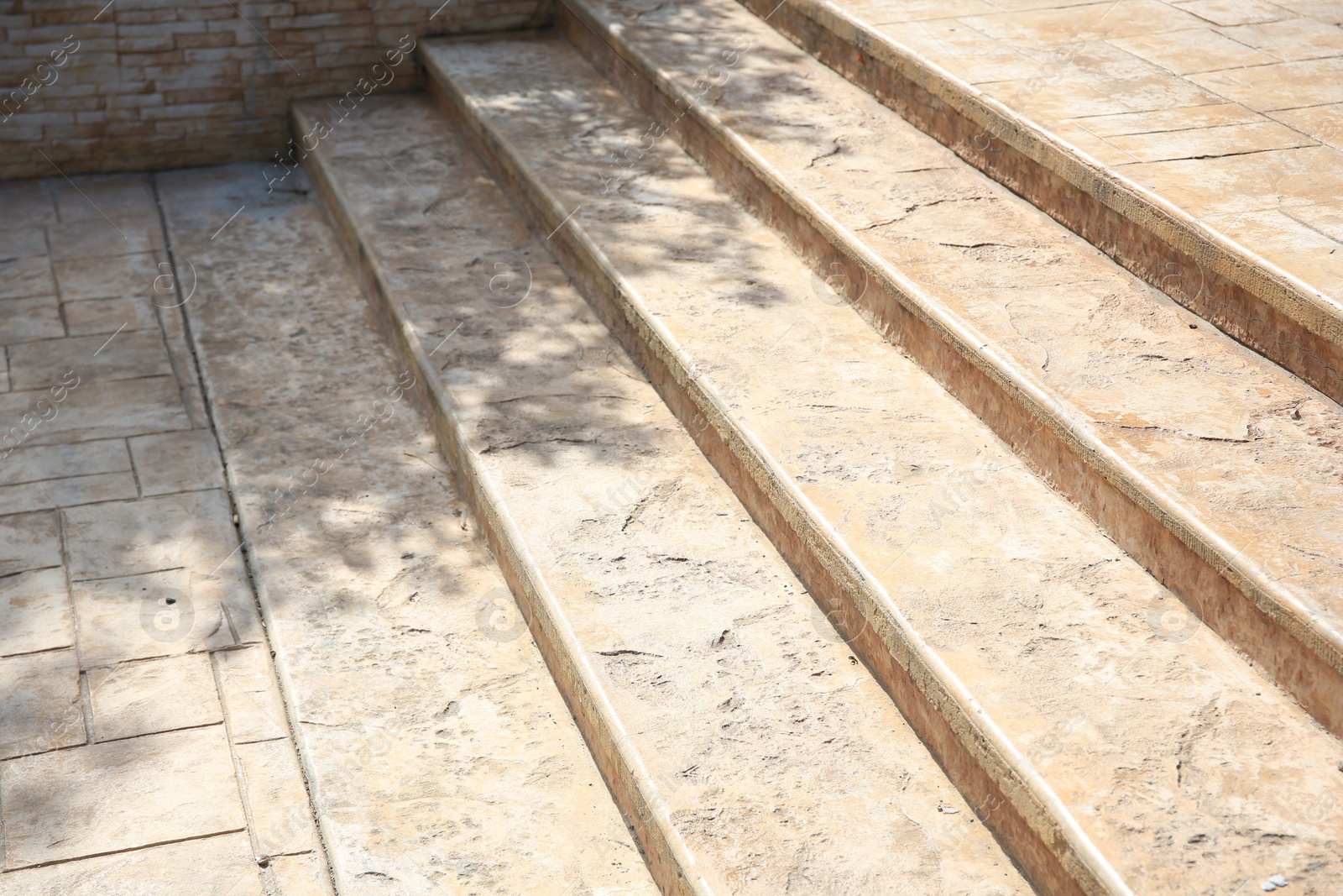 Photo of Beautiful old stone stairs outdoors on sunny day