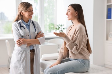 Professional doctor working with patient in hospital