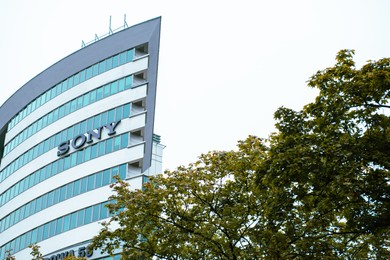 Warsaw, Poland - September 10, 2022: Beautiful modern Sony office
