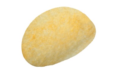 One tasty potato chip isolated on white