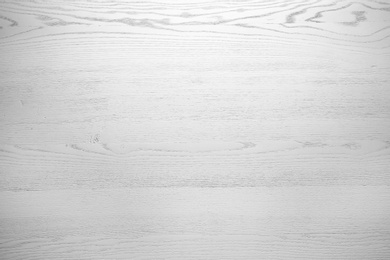 Photo of Texture of white wooden surface as background, close up