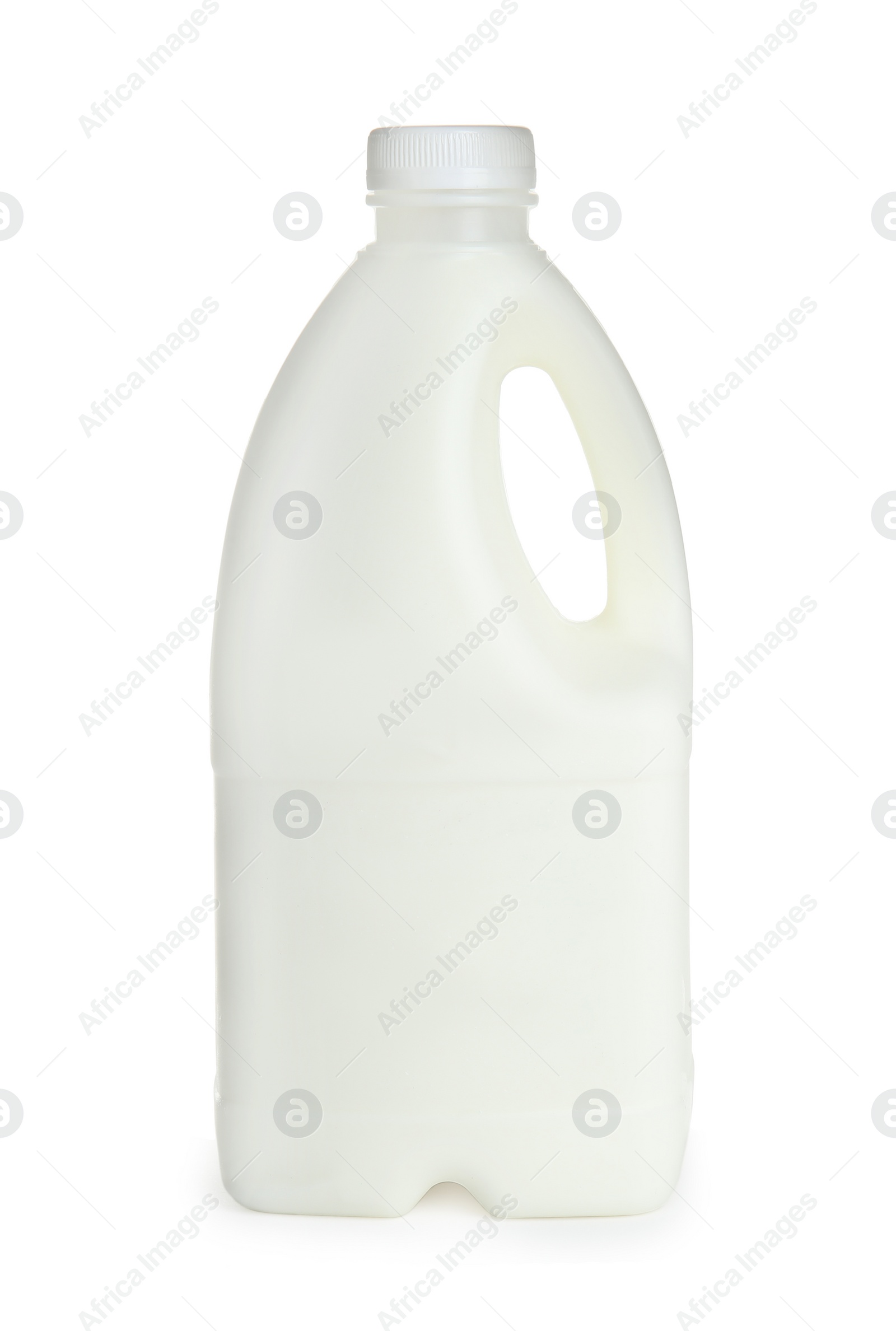 Photo of Gallon bottle of milk isolated on white