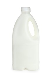 Gallon bottle of milk isolated on white
