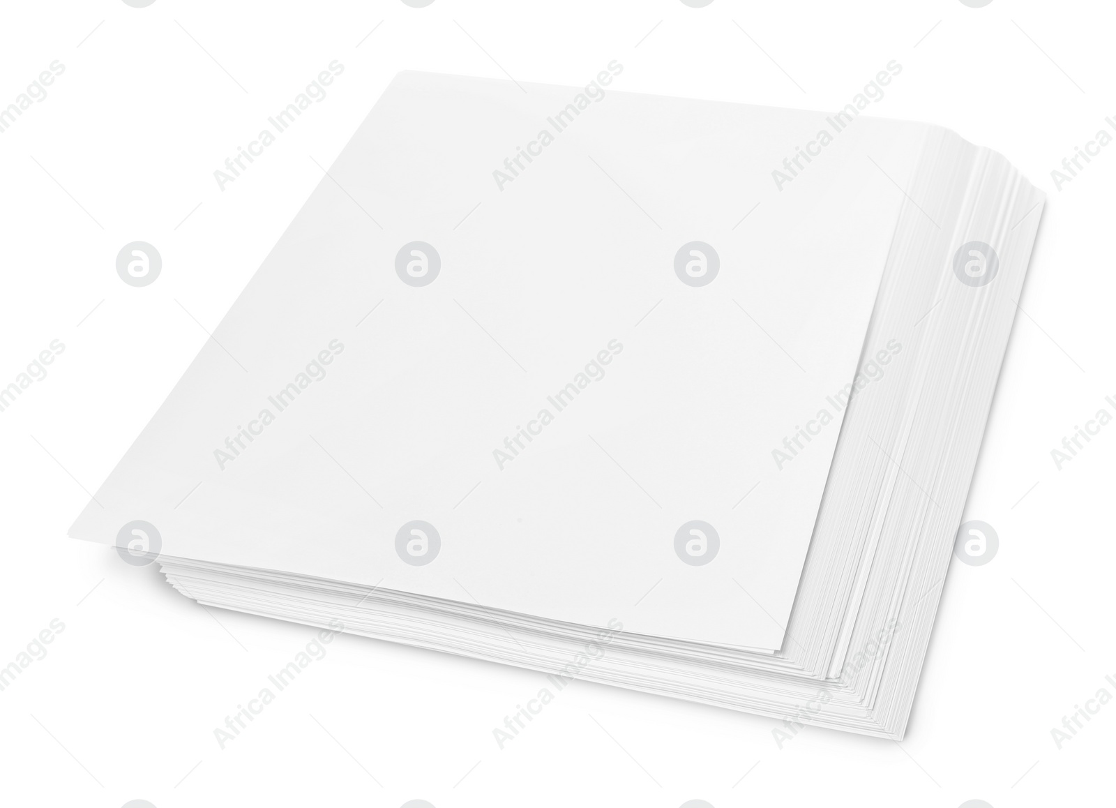 Photo of Stack of paper sheets isolated on white