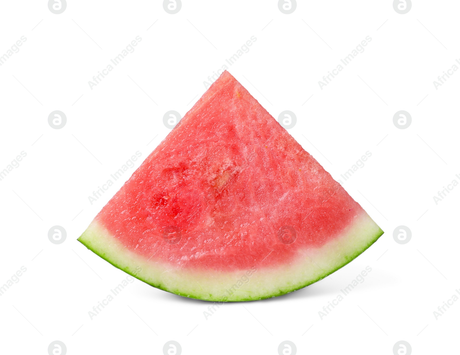 Photo of Piece of juicy ripe watermelon isolated on white