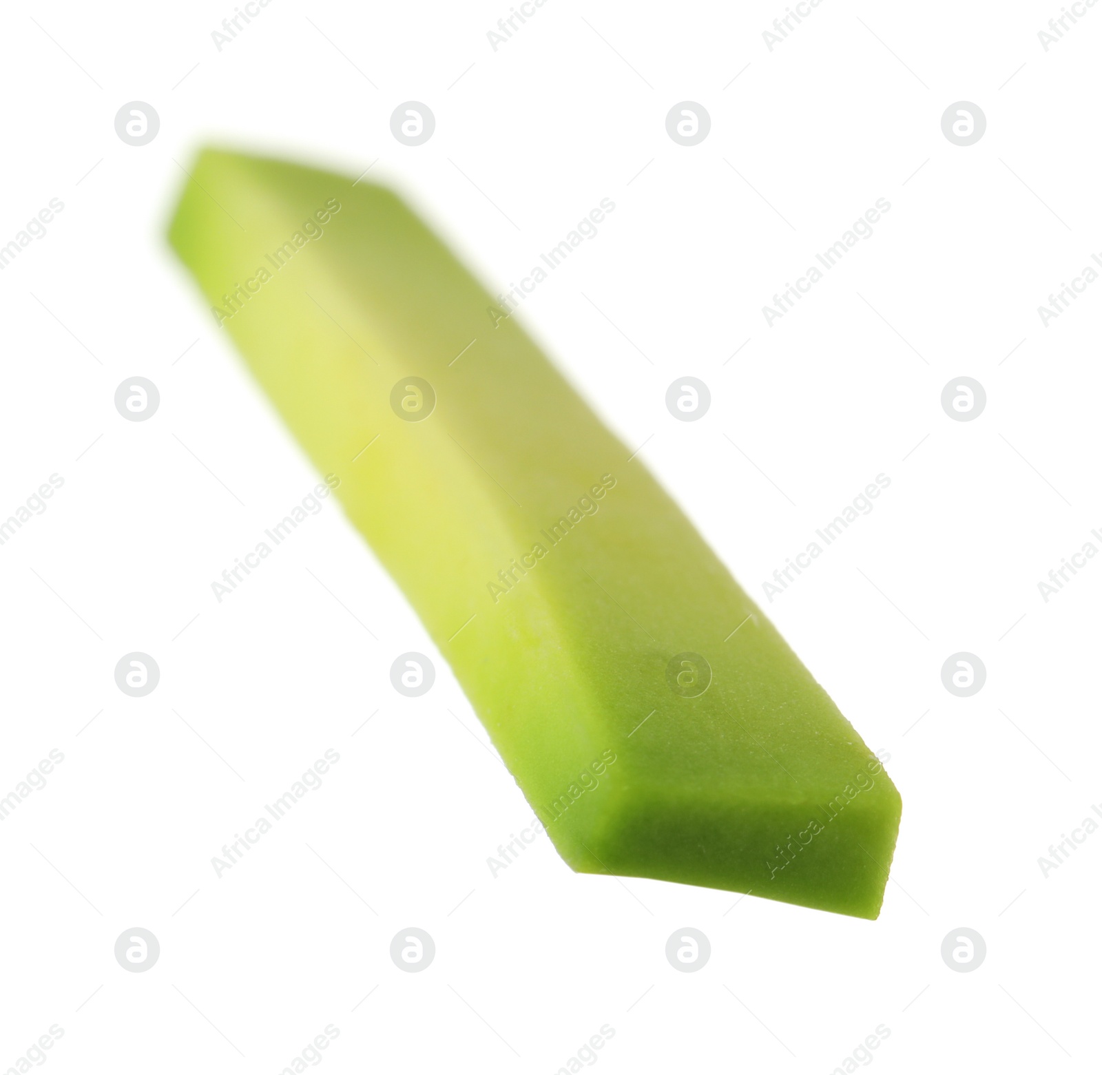 Photo of Slice of fresh avocado isolated on white