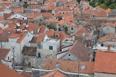 Picturesque view of city with old buildings