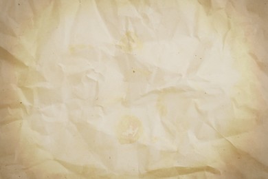 Crumpled old paper as background. Texture of parchment