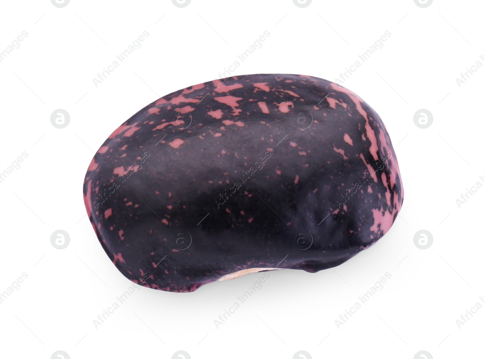 Photo of Dry kidney bean isolated on white, top view