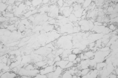 Photo of White marble surface as background, top view