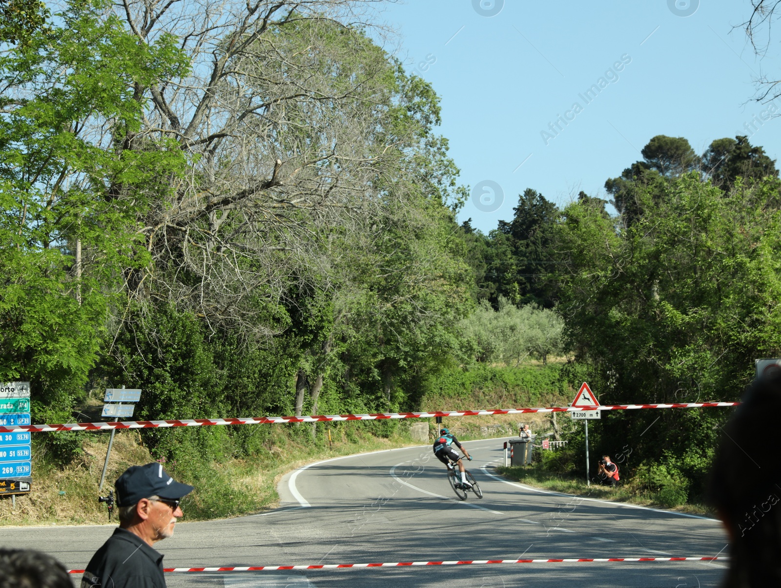 Photo of JESI, ITALY - MAY 17, 2022: Cyclist during stage 10 of Giro d`Italia 105 bicycle race