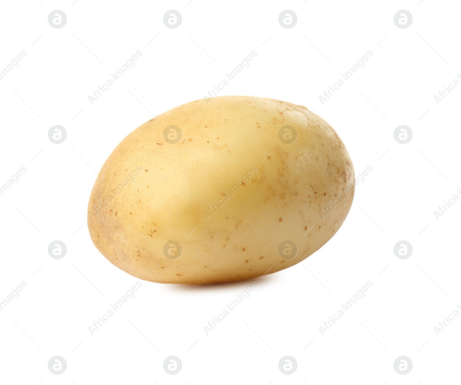 Photo of Fresh raw organic potato isolated on white