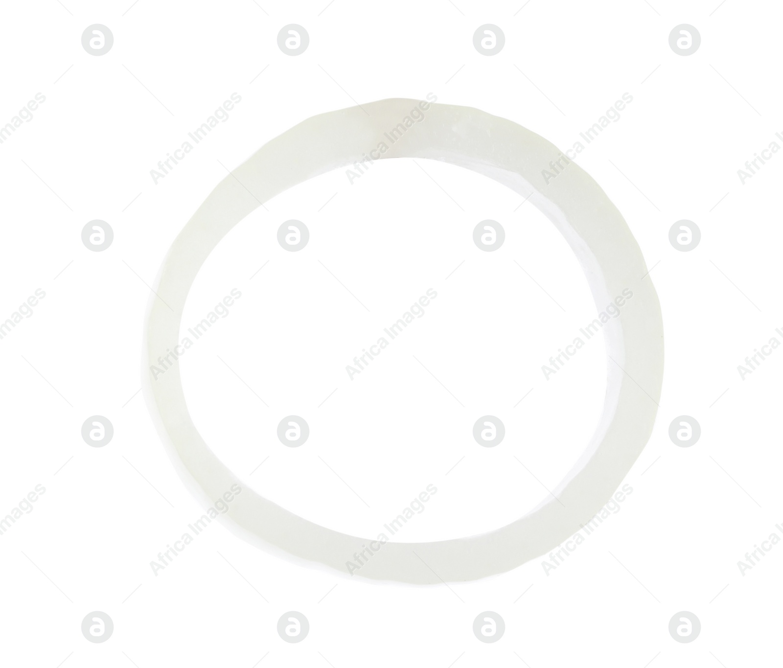 Photo of Ring of fresh ripe onion isolated on white