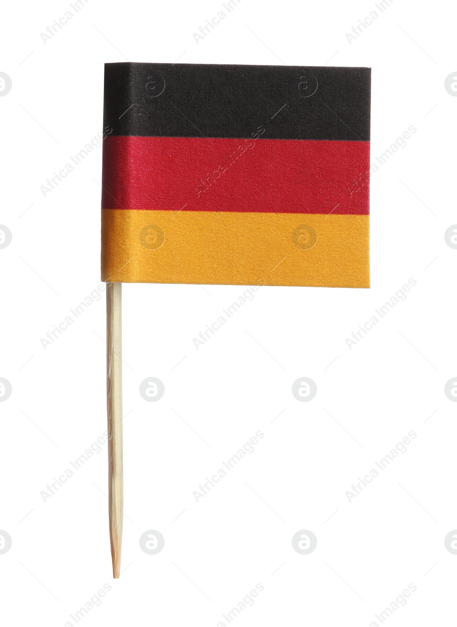 Photo of Small paper flag of Germany isolated on white