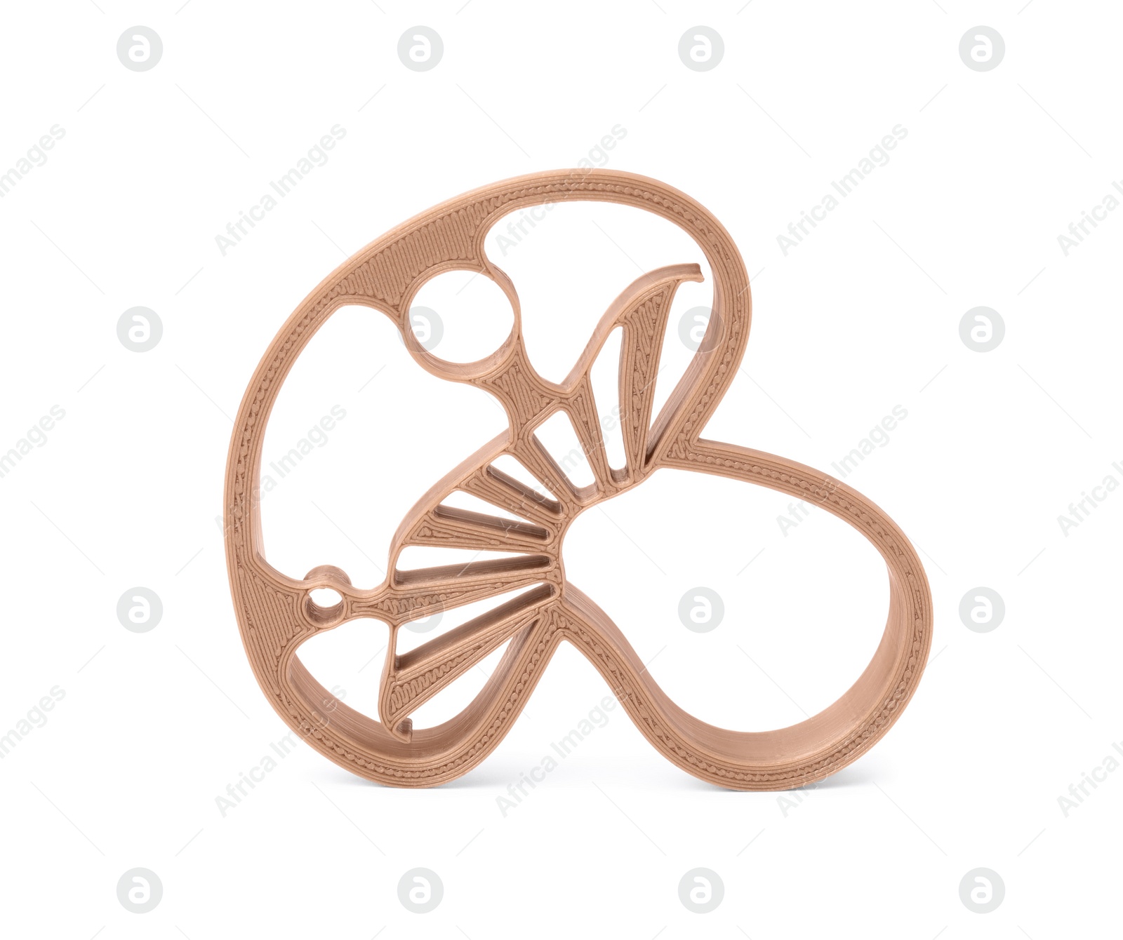 Photo of Cookie cutter in shape of mushroom isolated on white