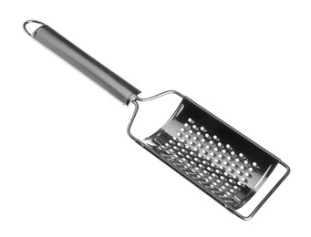One metal grater for cheese isolated on white