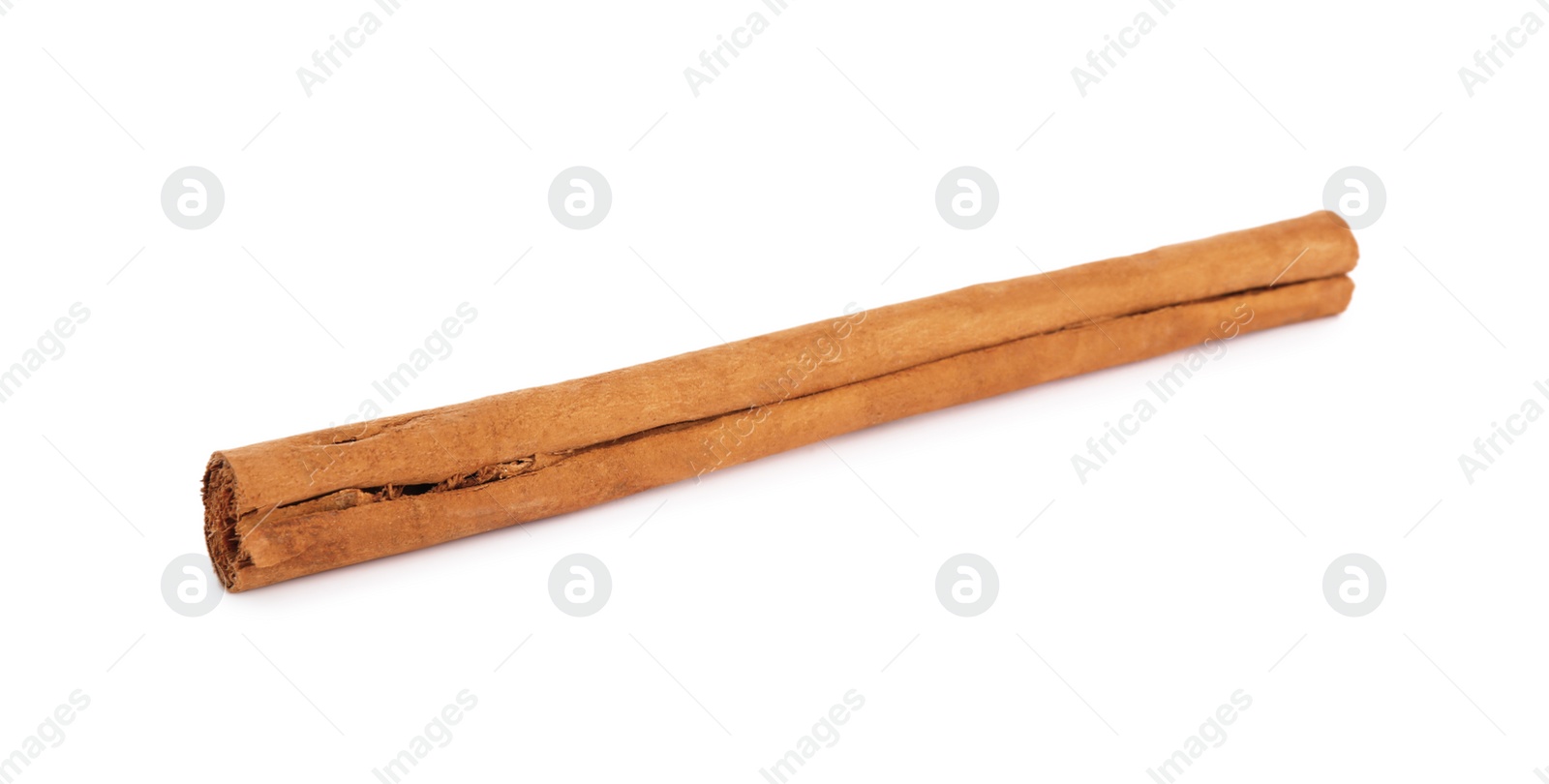 Photo of Aromatic dry cinnamon stick isolated on white