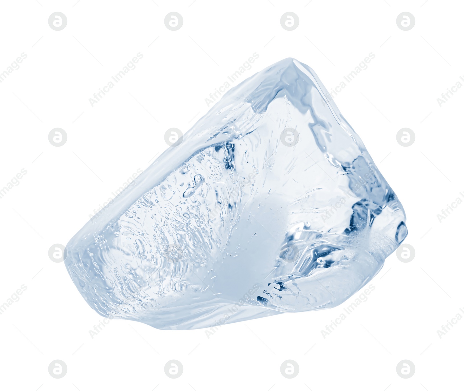 Photo of Piece of clear ice isolated on white