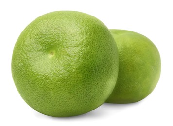 Photo of Fresh ripe sweetie fruits on white background, closeup