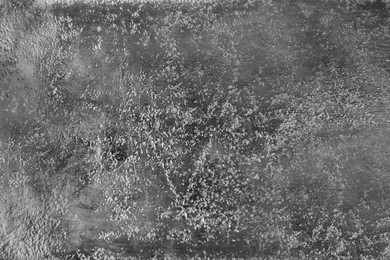 Photo of Texture of silver surface as background, closeup view
