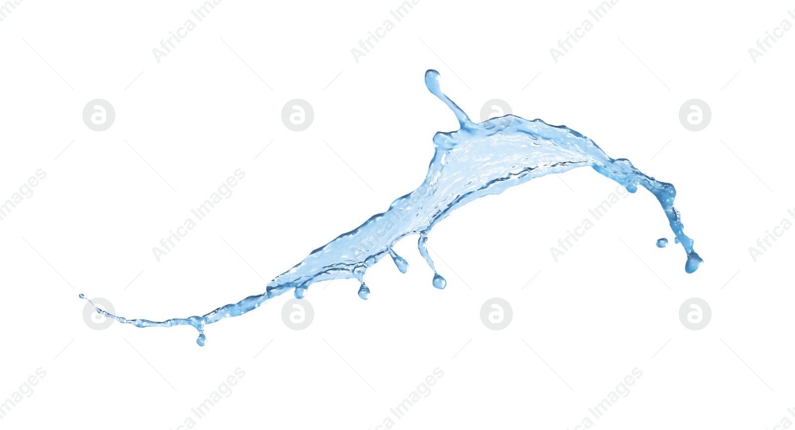 Photo of Splash of clear water on light background