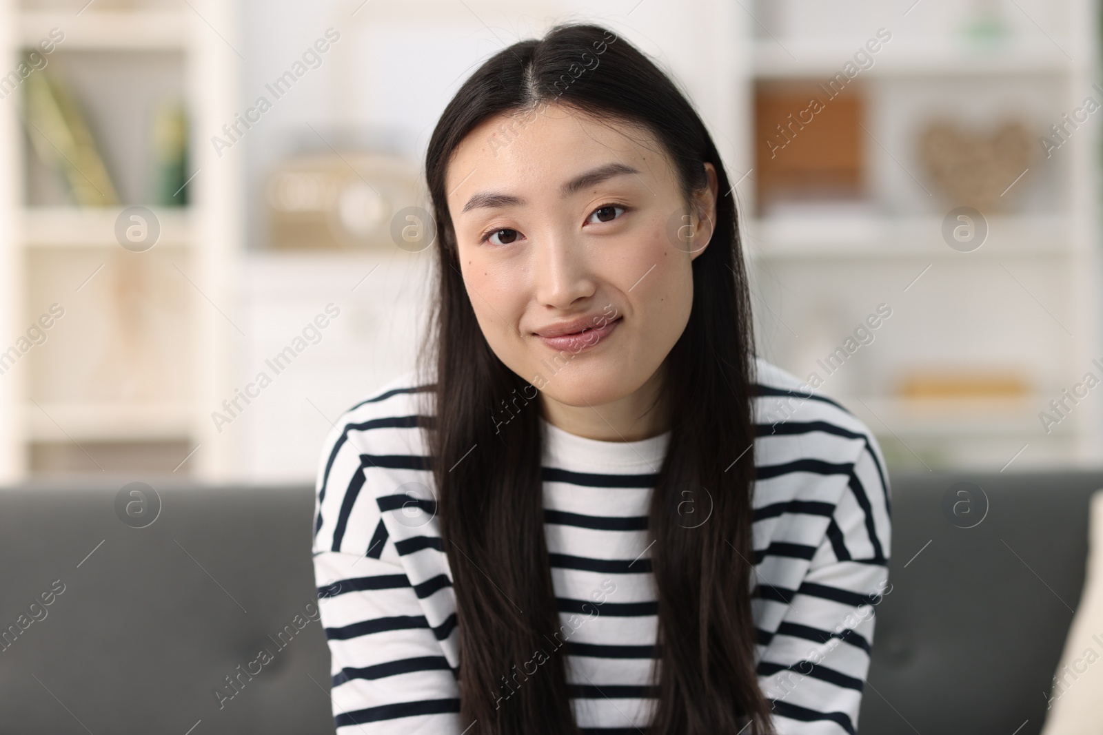 Photo of Portrait of beautiful confident businesswoman in office