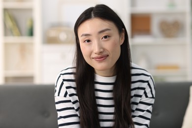 Photo of Portrait of beautiful confident businesswoman in office