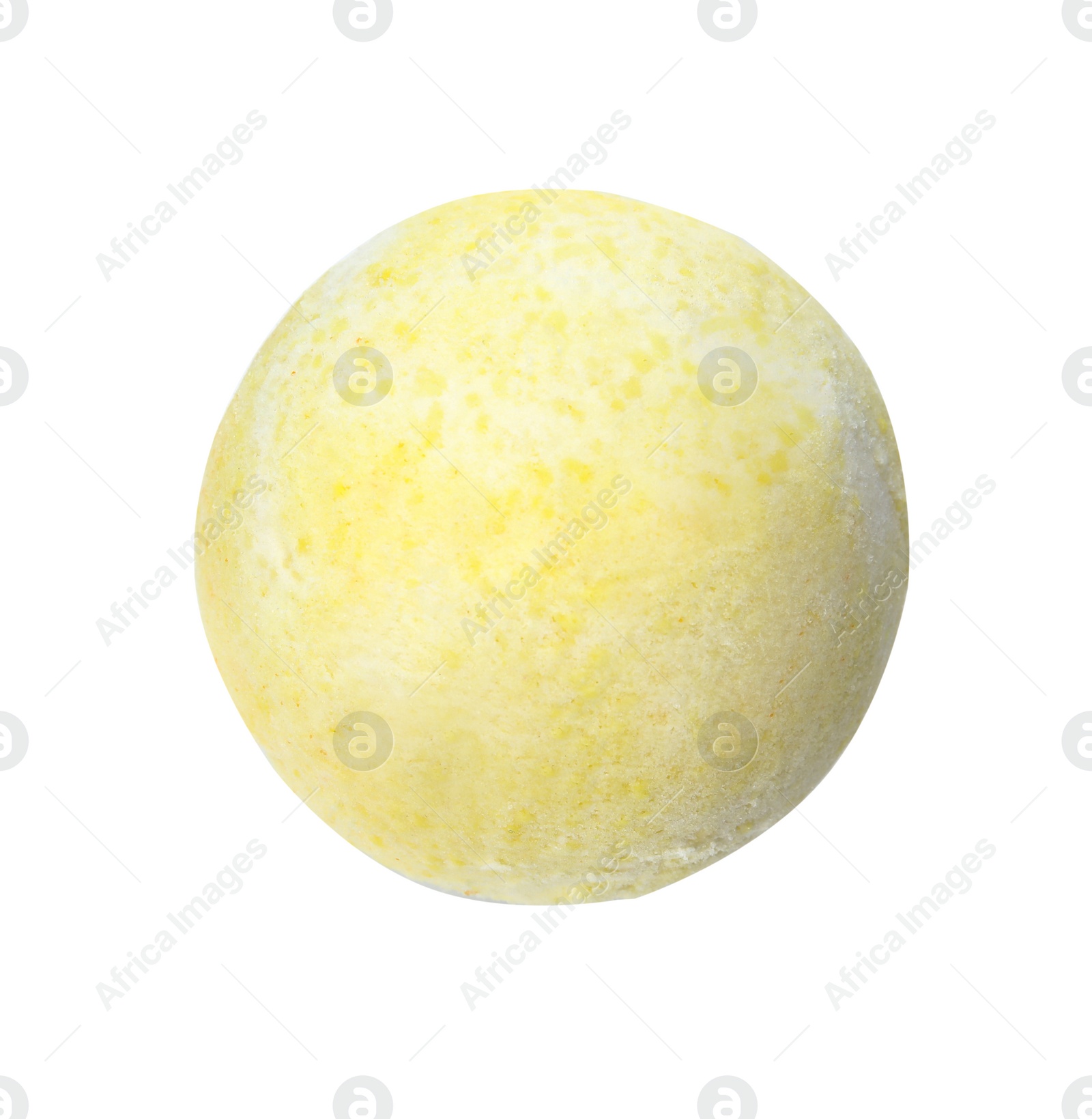 Photo of Bath bomb on white background. Spa product