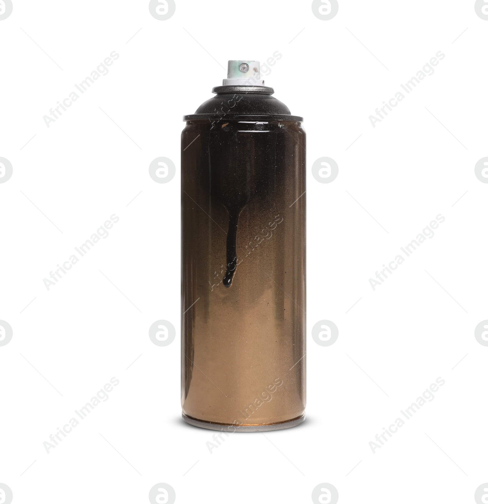 Photo of Used can of spray paint on white background